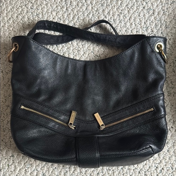 Michael Kors Black Leather Shoulder Bag - Picture 1 of 7